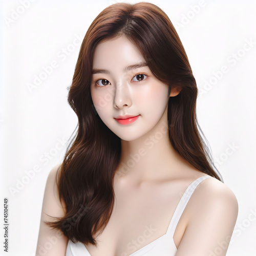 Young and beautiful Asian (Korean) woman. Available for dental, dermatology or cosmetic ads 
