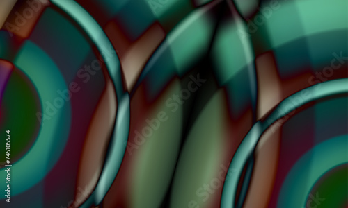 Gradient background abstract metallic radial green mood series (13)