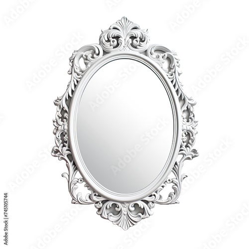 Mirror isolated on white background 