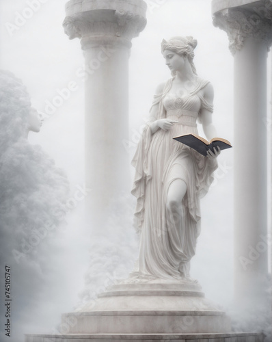 A marble sculpture female photo