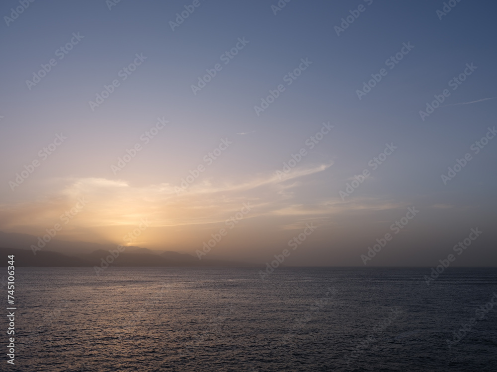 Sunset in Canary islands, Spain