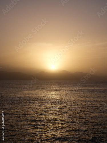 Sunset in Canary islands  Spain