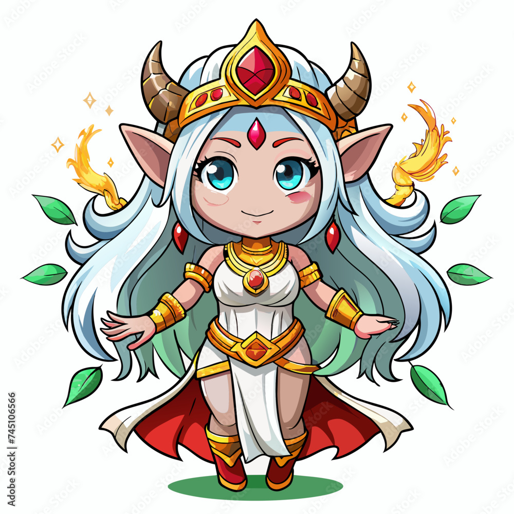 rinda, cute God, real print Style, Full body, white background, sprite ,idle animation game, 8 frame rinda, cute God, real print Style, Full body, white background, sprite ,idle animation game, 8 frame