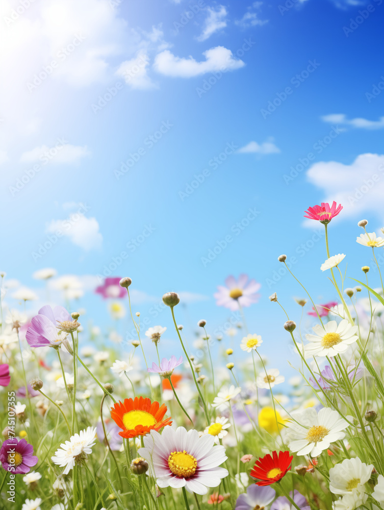 Gesang flowers blooming in spring,created with Generative AI tecnology. Gesang flowers blooming in spring,created with Generative AI tecnology.