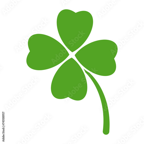 shamrock four leaf clover cartoon design