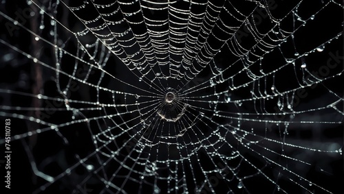 spider web with dew © Majd