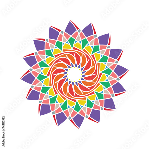 Arabic floral ornament and morocco geometric pattern for islamic banner