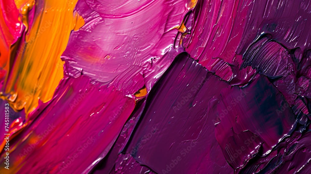 Abstract background of acrylic paint in pink and purple tones. Texture. - obrazy, fototapety, plakaty 