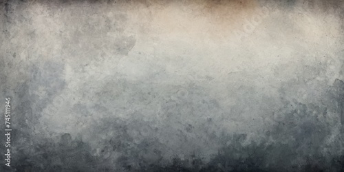 Abstract grunge grey shades watercolor wall background