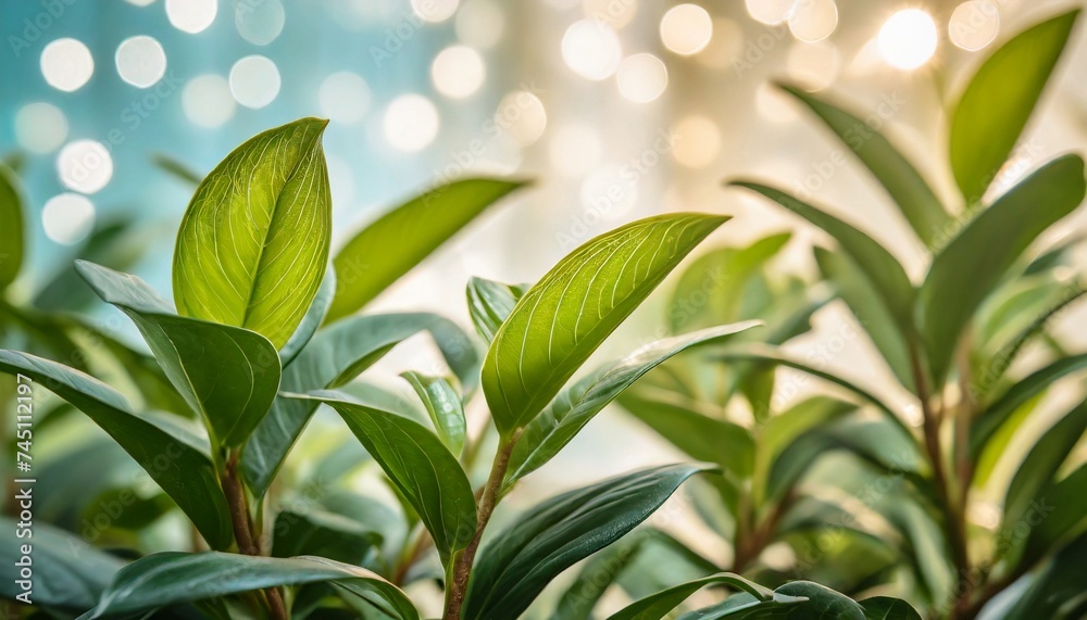 Close-up of young plant with green leaves. Spring or summer season. Close-up of young plant with green leaves. Spring or summer season.