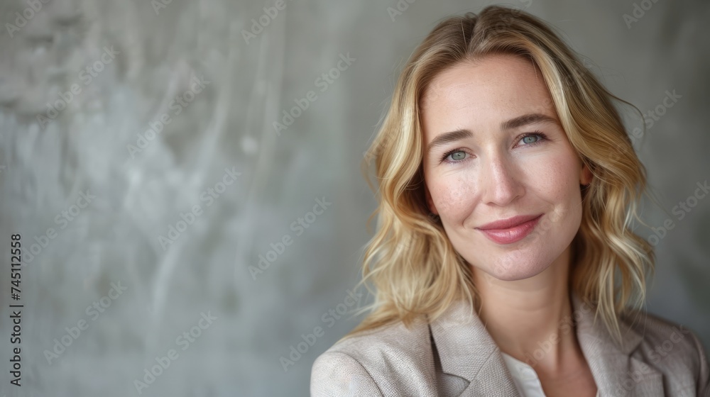 Close up portrait of smiling beautiful millennial businesswoman or CEO looking at camera, happy female boss posing making headshot picture for company photoshoot, Close up portrait of smiling beautiful millennial businesswoman or CEO looking at camera, happy female boss posing making headshot picture for company photoshoot,