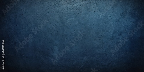 Black dark navy blue texture background for design. Toned rough concrete surface