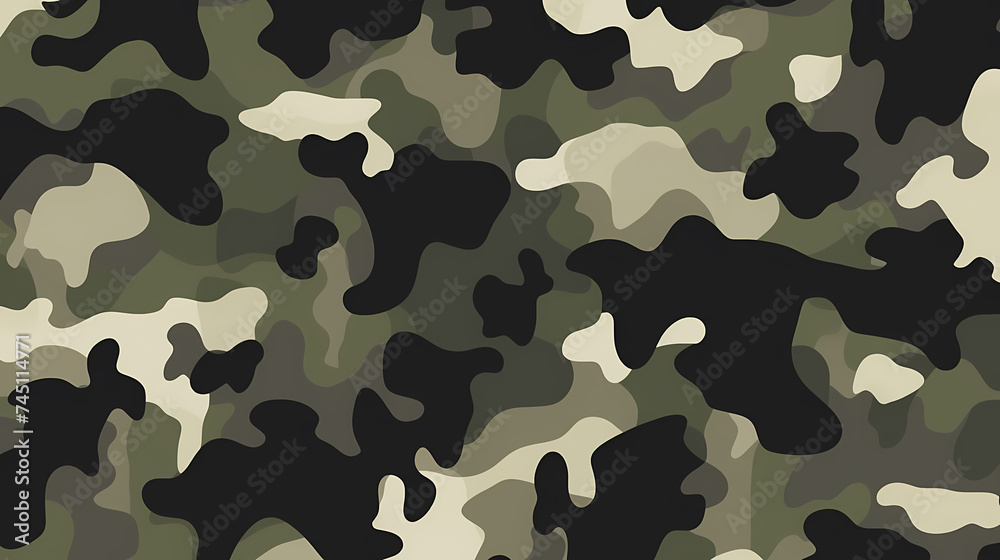 Naklejka premium Camouflage seamless pattern