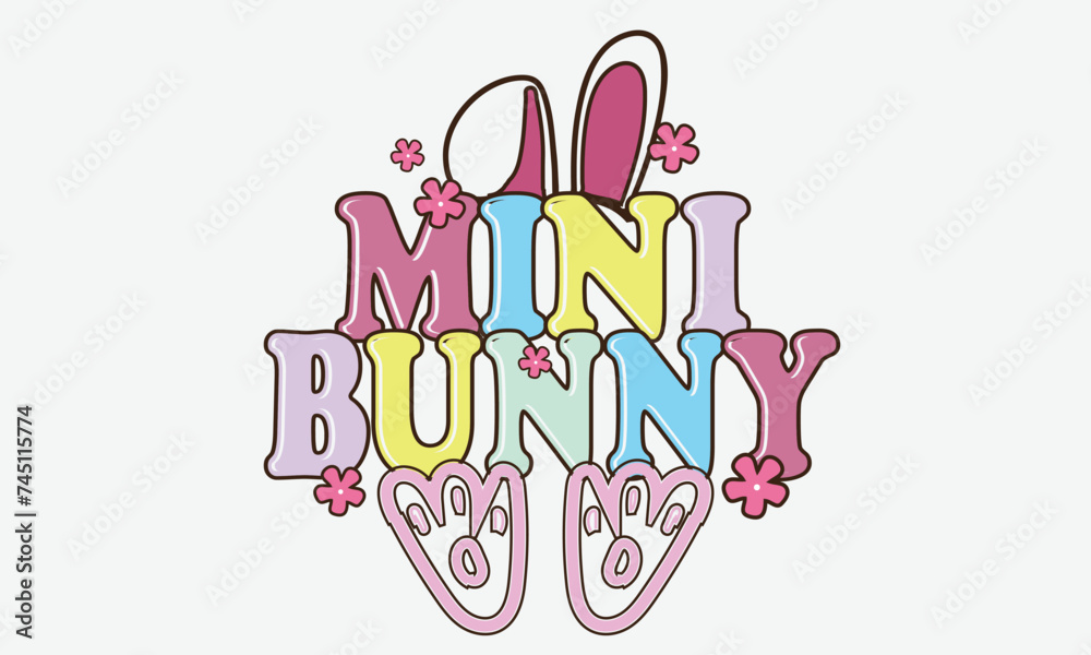 Mini Bunny Easter T-Shirt Design