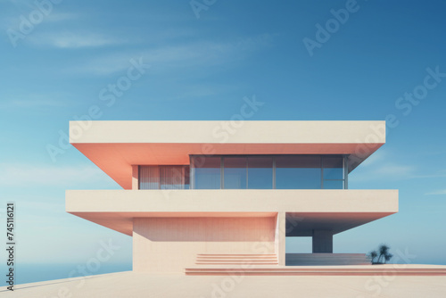 Minimalistic architecture style luxury villa