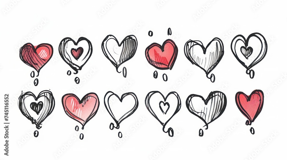 Pattern Design of Hearts Pattern Design of Hearts