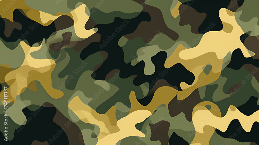Fototapeta premium Camouflage seamless pattern