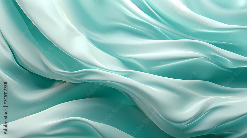Abstract pattern of shiny satin fabric with waves and flowing curves Abstract pattern of shiny satin fabric with waves and flowing curves