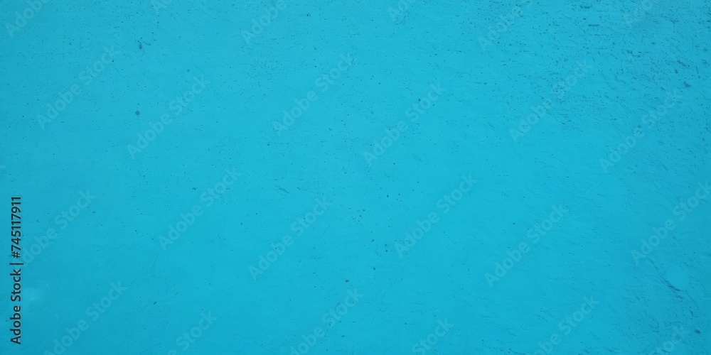 Fototapeta premium Blue light concrete texture for background in summer wallpaper. Cyan cement color sand wall