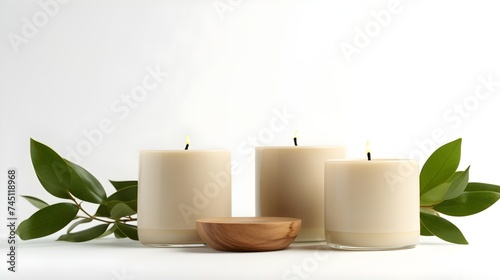 Natural soy candles and eco-friendly home decor