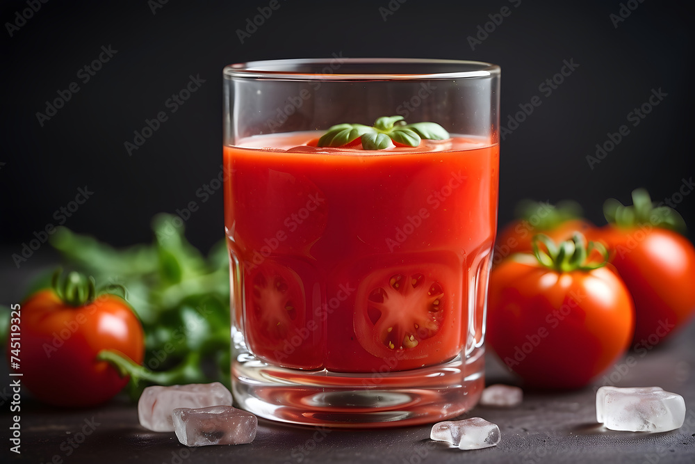 tomato juice in a watermelon glass tomato juice in a watermelon glass