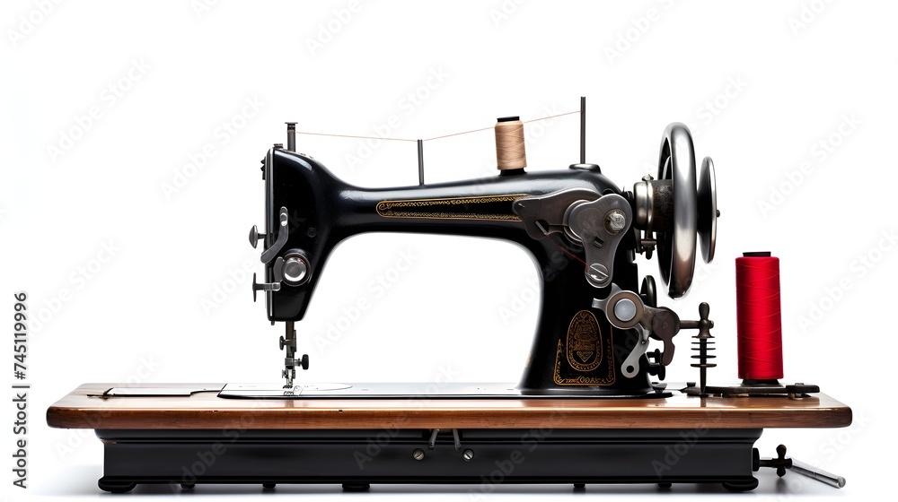 Sewing machine and thread