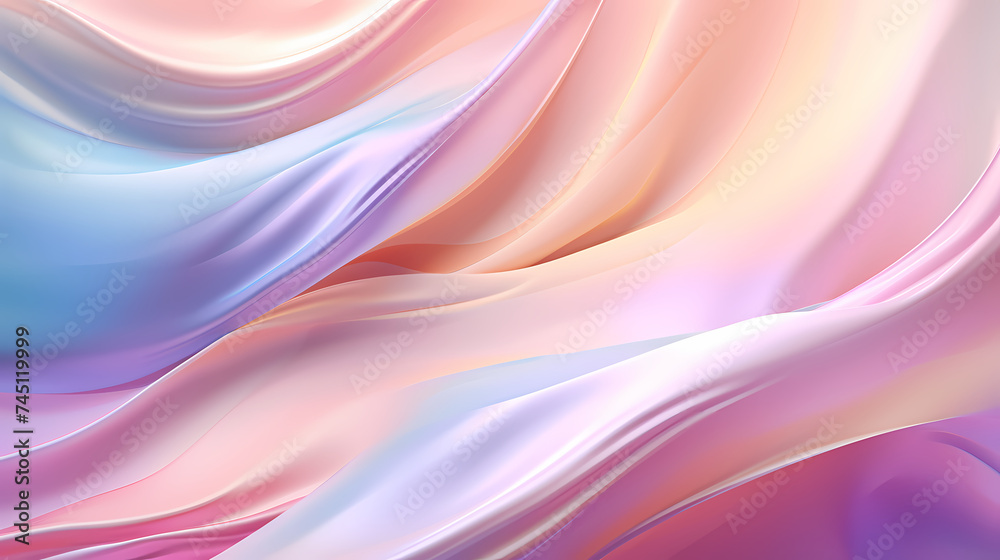 Abstract pattern of shiny satin fabric with waves and flowing curves Abstract pattern of shiny satin fabric with waves and flowing curves