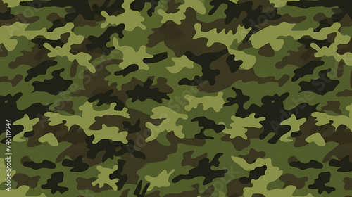 Flat design camouflage pattern texture