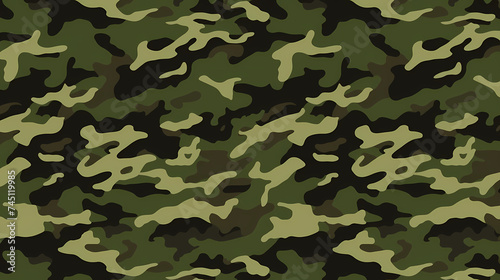 Flat design camouflage pattern texture