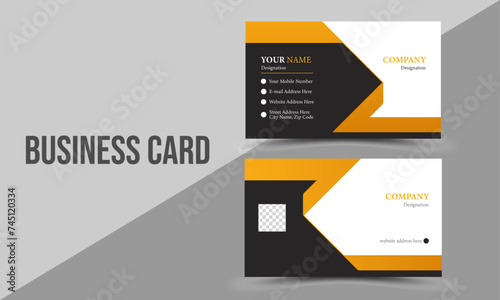 Elegant and Unique Business Card. Custom Stylish Premium Design Templates.