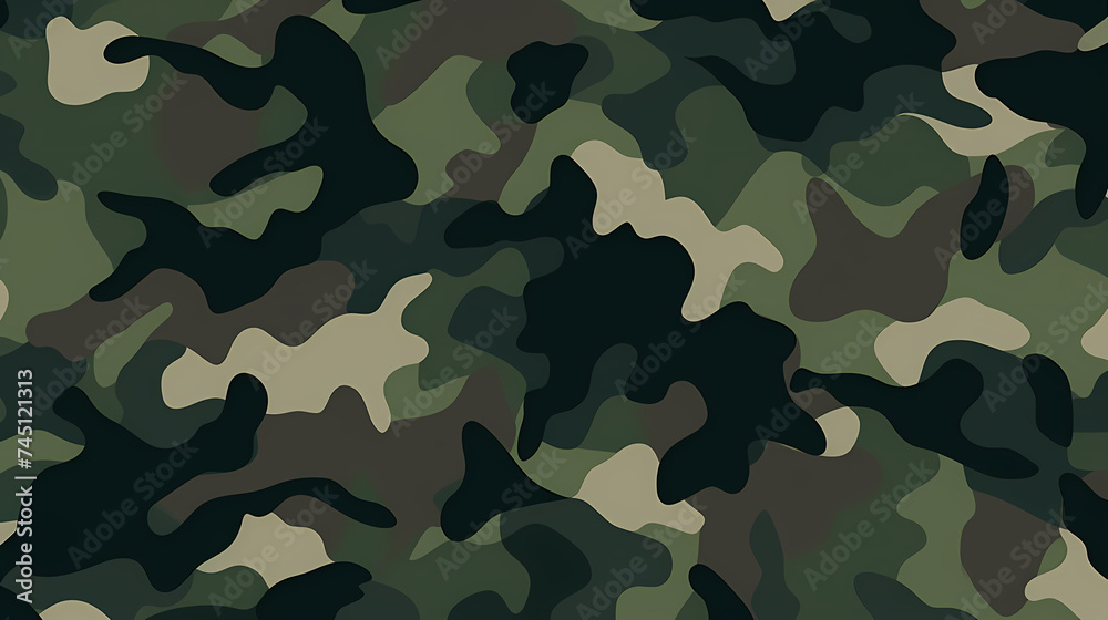 Fototapeta premium Flat design camouflage pattern texture