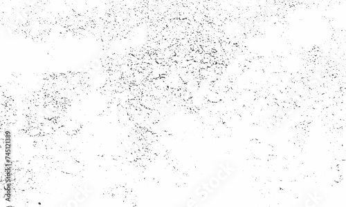 Black grunge or grainy texture isolated on transparent background. Dust overlay texture with grunge effect. Vector illustration.