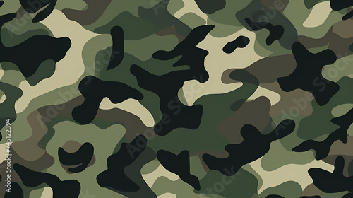 Camouflage pattern with organic shapes, camouflage texture photo