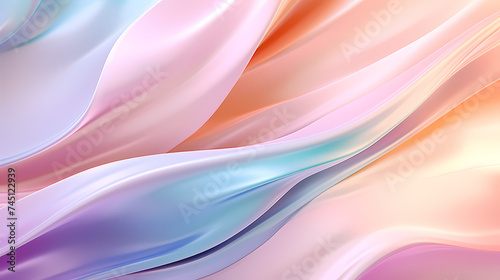 Flowing soft silk fabric