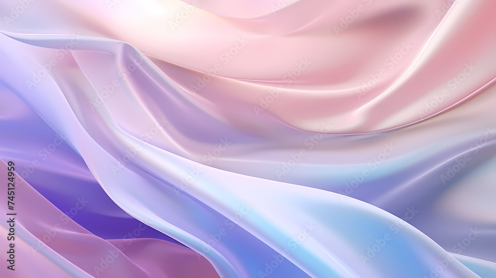 Fototapeta premium Flowing soft silk fabric