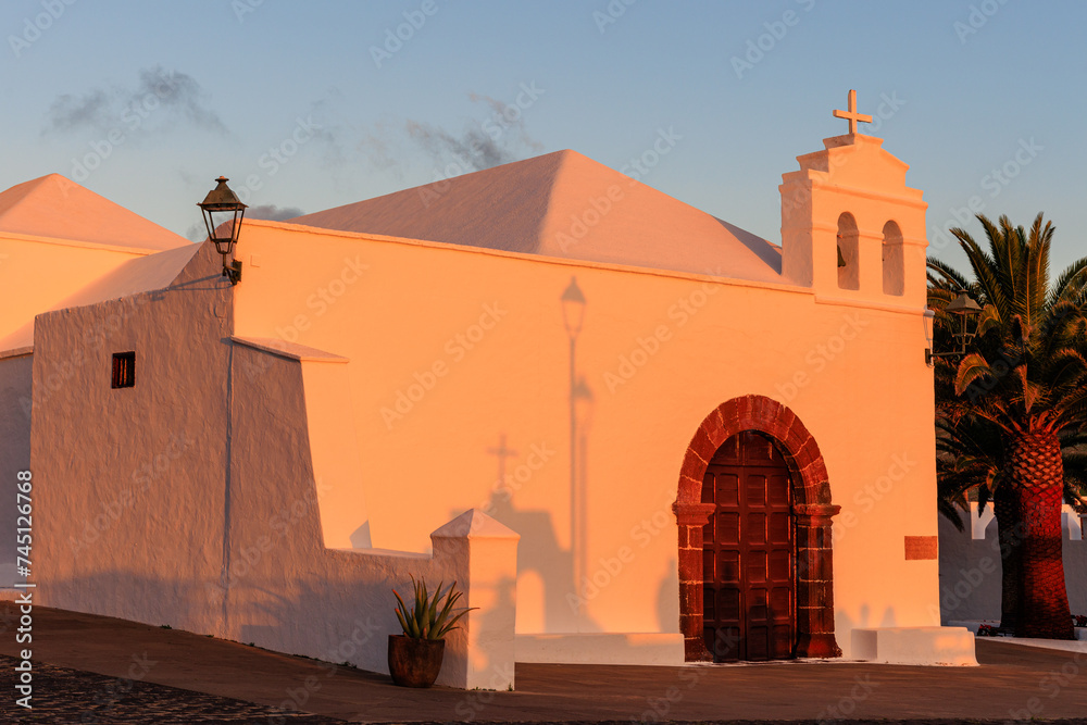 Fototapeta premium Femés Church Evening Glow
