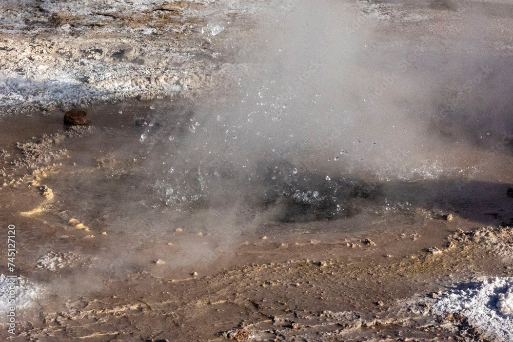 Tatio Geysers, San Pedro de Atacama, Chile. Hot spring volcanic Geysers. Tatio Geysers, San Pedro de Atacama, Chile. Hot spring volcanic Geysers.
