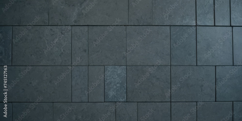 Fototapeta premium gray tile wall, close up background texture tile design