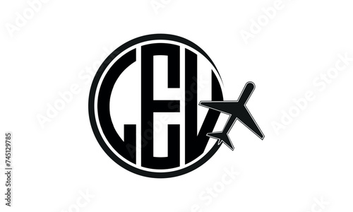 LEV three initial letter circle tour & travel agency logo design vector template. hajj Umrah agency, abstract, wordmark, business, monogram, minimalist, brand, company, flat, tourism agency, tourist