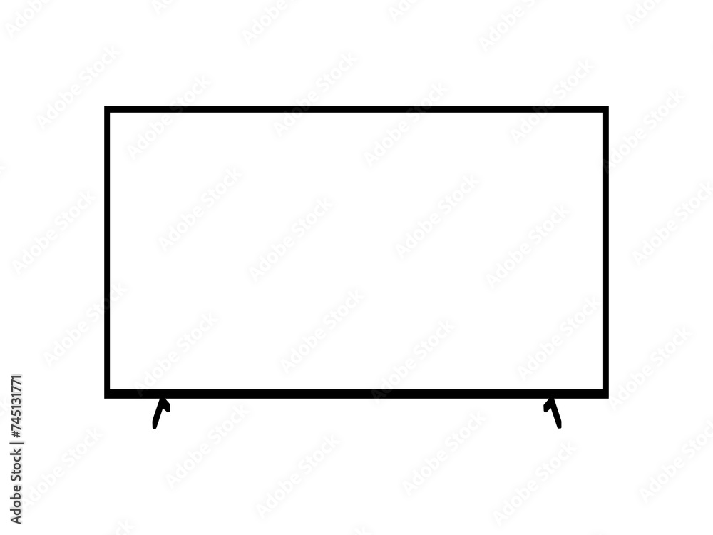 Smart TV icon vector. Smart TV vector design and illustration. Smart TV silhouette isolated white background Smart TV icon vector. Smart TV vector design and illustration. Smart TV silhouette isolated white background