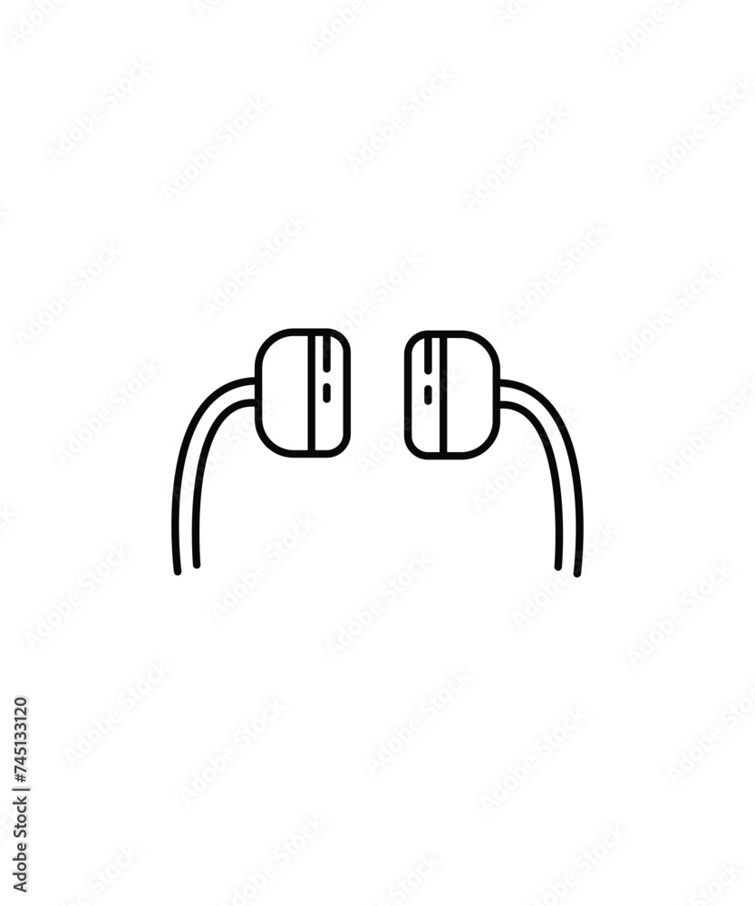 earphone icon, vector best line icon. earphone icon, vector best line icon.