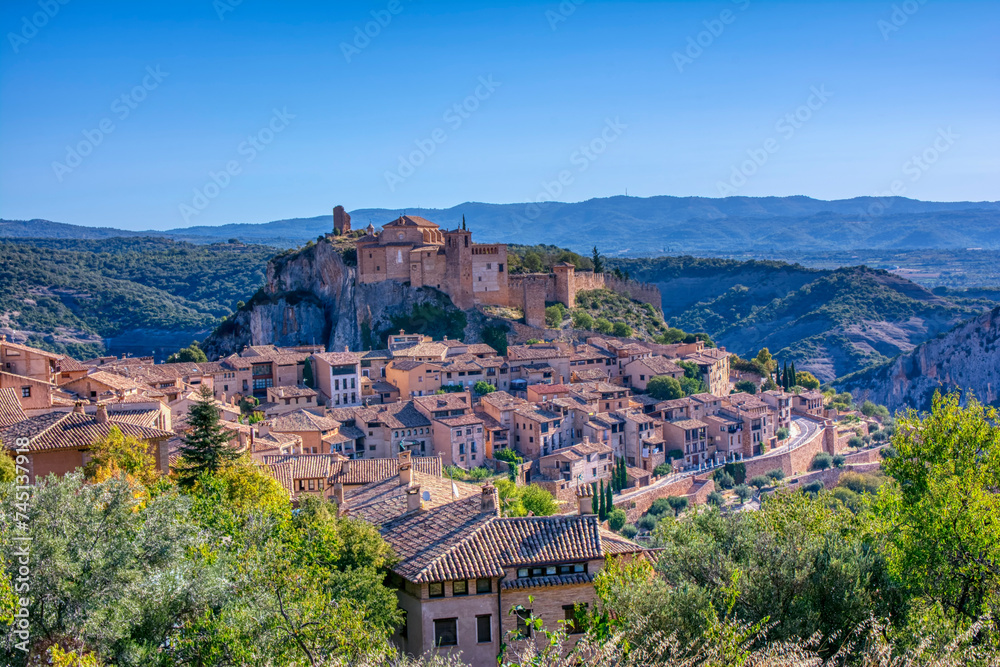View from Alquezar one of the most beautiful towns of the country at Huesca province, Aragon, Spain.
