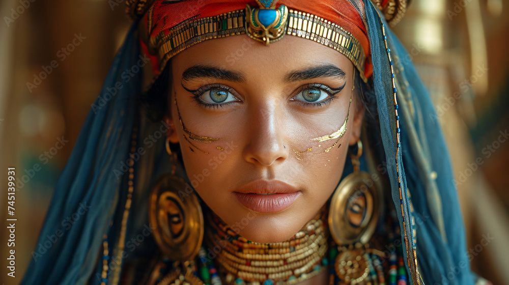 portrait of middle eastern woman, fantasy concept
