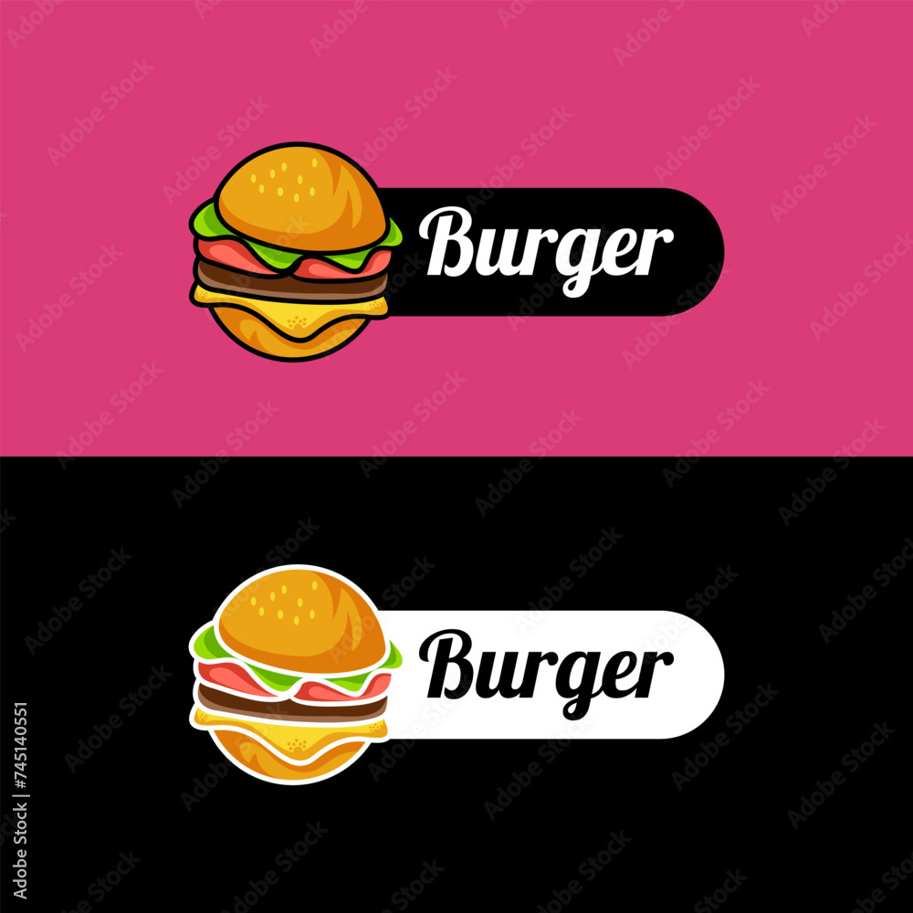 burger icon logo design vector burger icon logo design vector