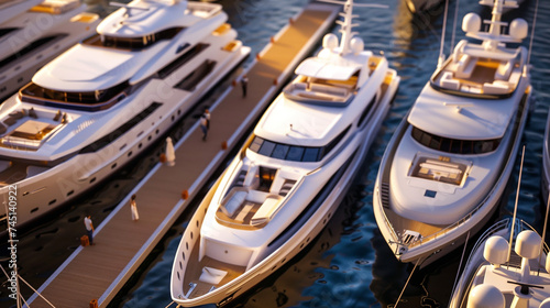 Luxury yachts. 