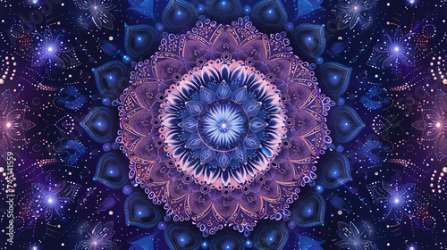 abstract fractal background mandala relaxation