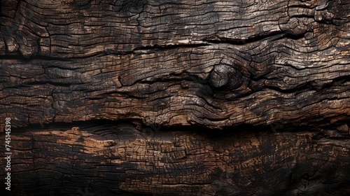 texture of bark wood use as natural background - generative ai photo