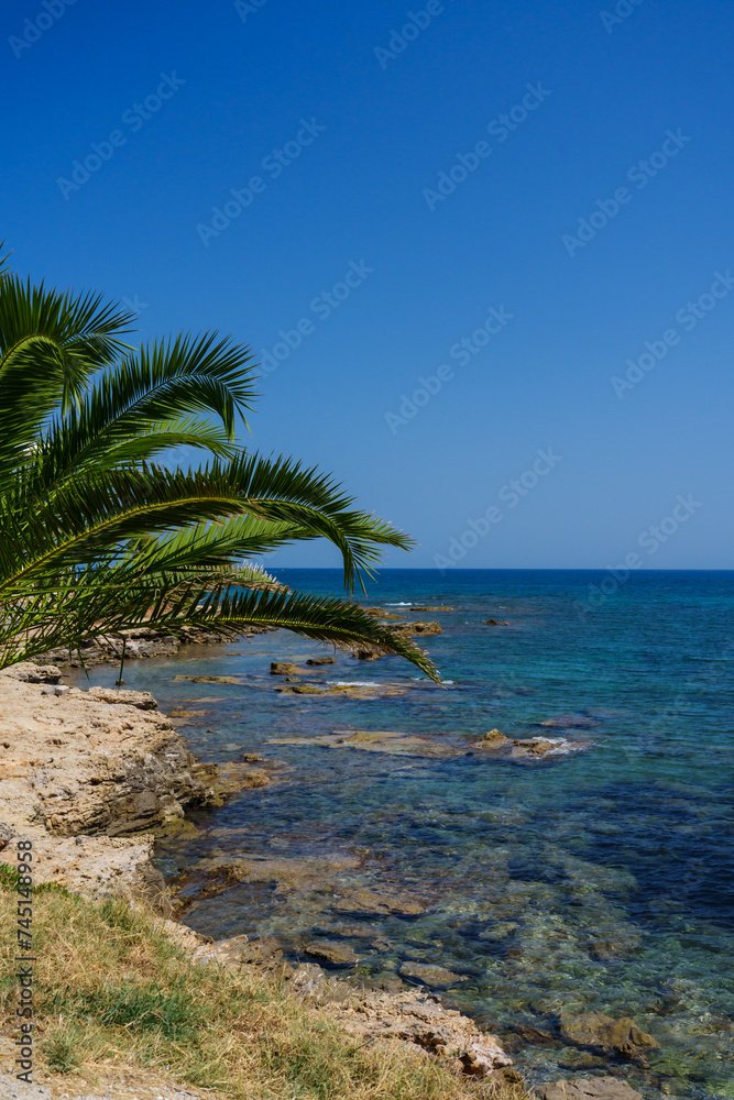 Sea, beautyful sea coast with rocks in sunny day. Sea, beautyful sea coast with rocks in sunny day.