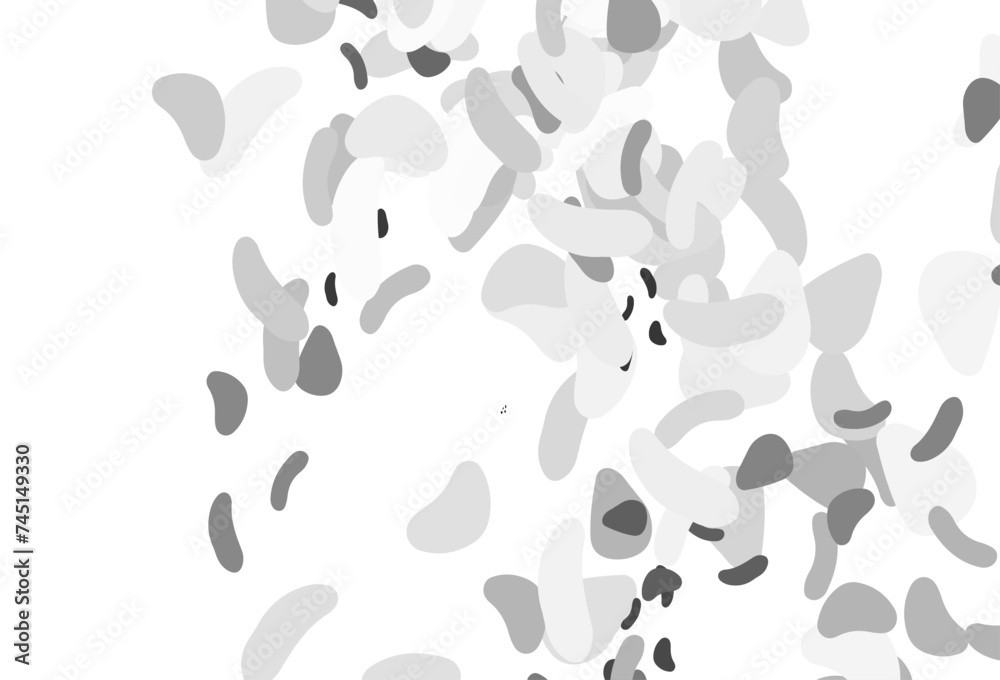 Light Silver, Gray vector pattern with chaotic shapes. Light Silver, Gray vector pattern with chaotic shapes.