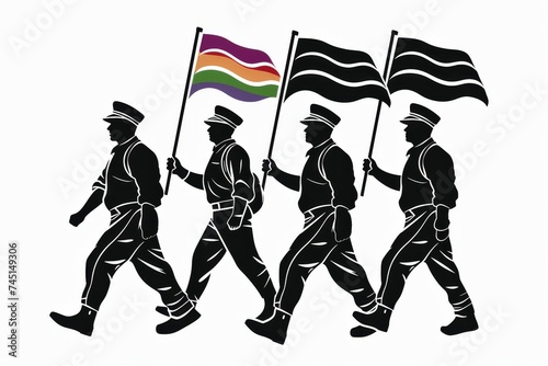 LGBTQ Pride ou crimson red. Rainbow plurality colorful understanding diversity Flag. Gradient motley colored gradient scale LGBT rights parade festival lgbtq+ spirituality diverse gender illustration